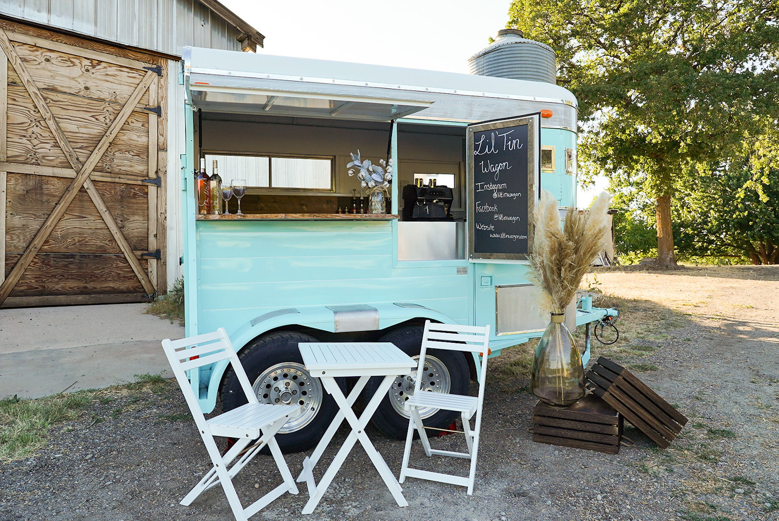 1970’s Logan Horse Trailer Mobile Bar / Coffee Cart For Sale!